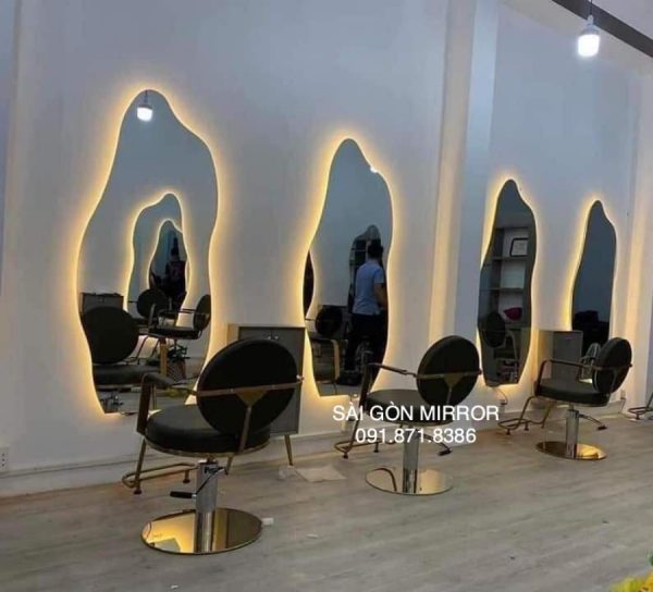 Gương treo tường Salon cắt tóc có đèn led TPHCM
