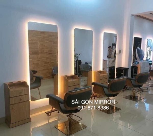 Gương treo tường Salon cắt tóc đèn led TPHCM